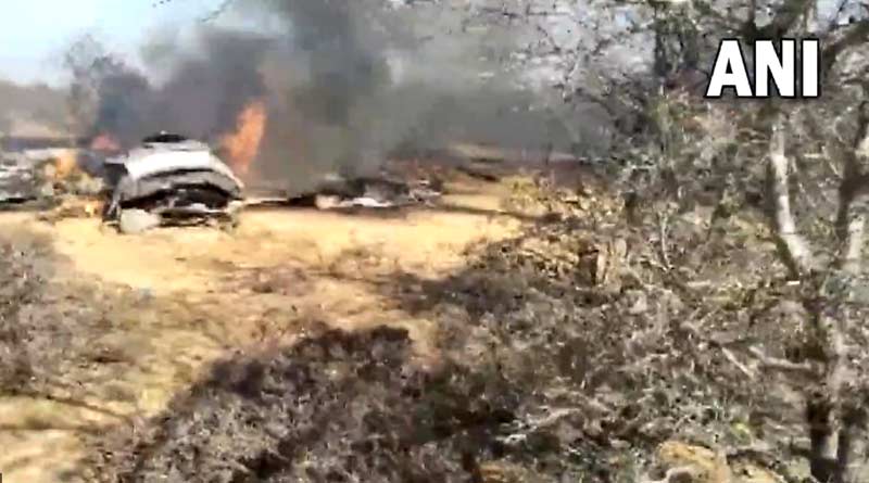 Two separate incidents of planes crashed in Rajasthan and Madhya Pradesh, rescue operation started | Sangbad Pratidin