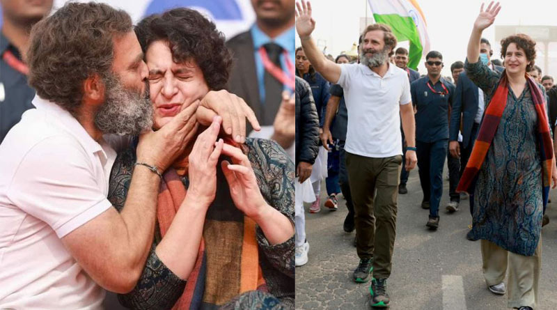 Rahul Gandhi a warrior, not afraid of govt's might, says Priyanka। Sangbad Pratidin