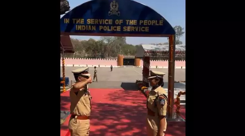 Viral Video of Assam DGP GP Singh salutes IPS daughter Aishwarya | Sangbad Pratidin