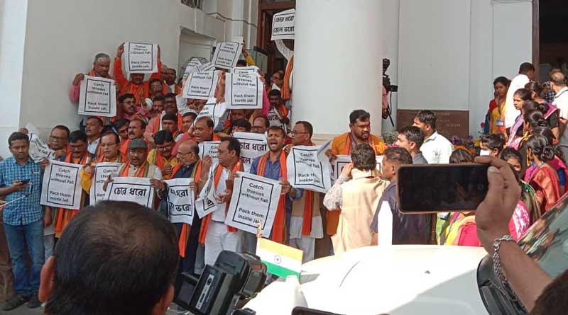 BJP slams WB governor's speech in Budget session and walkout from the assembly | Sangbad Pratidin