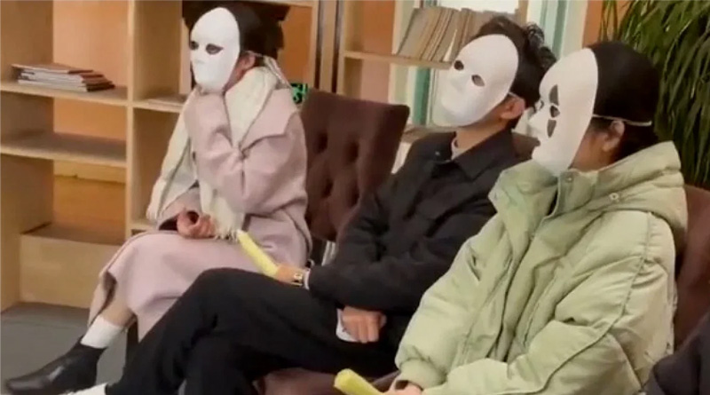 Candidates made to wear fancy 'facemasks' for job interview in China Company | Sangbad Pratidin