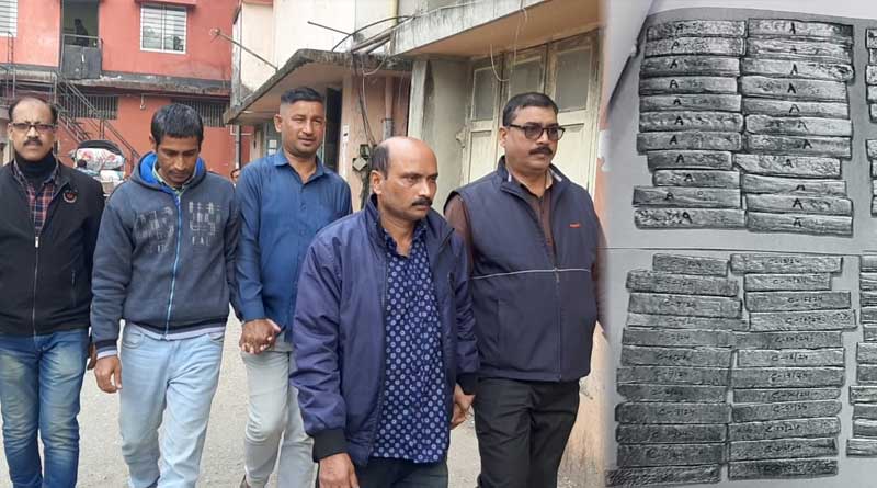 4 youth arrested with gold of 10 crore rupees in from Jalpaiguri | Sangbad Pratidin