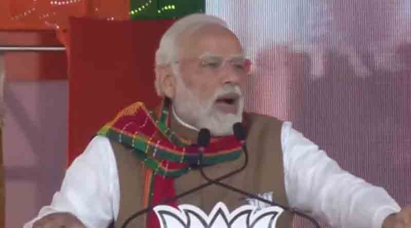 PM Narendra Modi takes jibe at CPIM Congress alliance in Tripura | Sangbad Pratidin