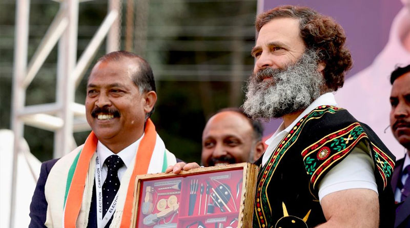 Rahul Gandhi launched a scathing attack on Trinamool Congress in Meghalaya | Sangbad Pratidin