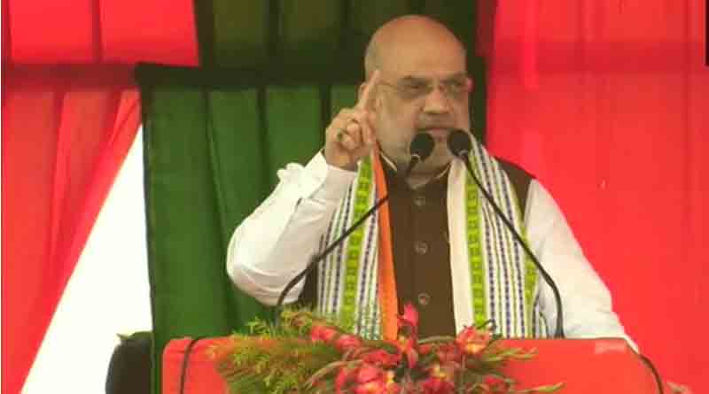 Amit Shah jibes at CPIM and Congress Alliance at Tripura | Sangbad Pratidin