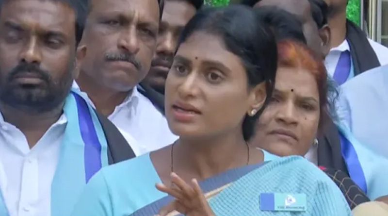 YS Sharmila slams KCR as Taliban, Telegana as Afghanistan of India | Sangbad Pratidin