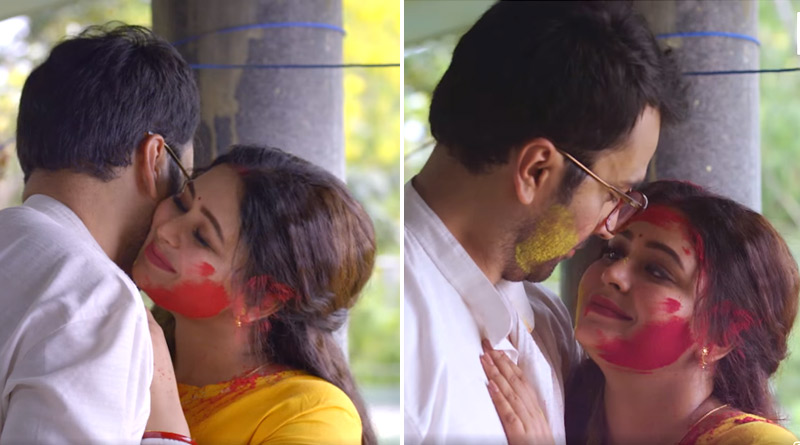 Ritabhari Chakraborty and Abir Chatterjee in 'Fatafati' Holi mood | Sangbad Pratidin