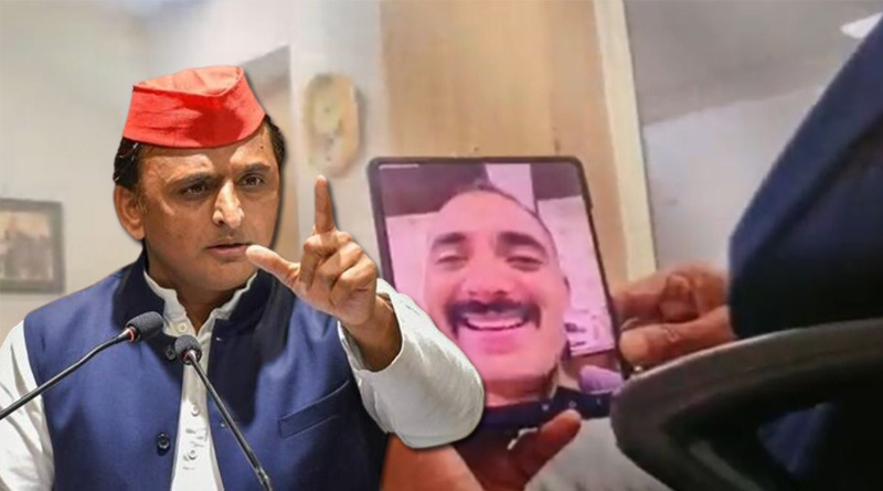 Akhilesh Yadav shares video of IPS officer demanding 20 lakh rupees bribe | Sangbad Pratidin