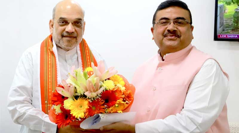 Suvendu Adhikari met Amit Shah, JP Nadda and Jagdeep Dhankhar ahead of PM Modi meeting with BJP MPs | Sangbad Pratidin
