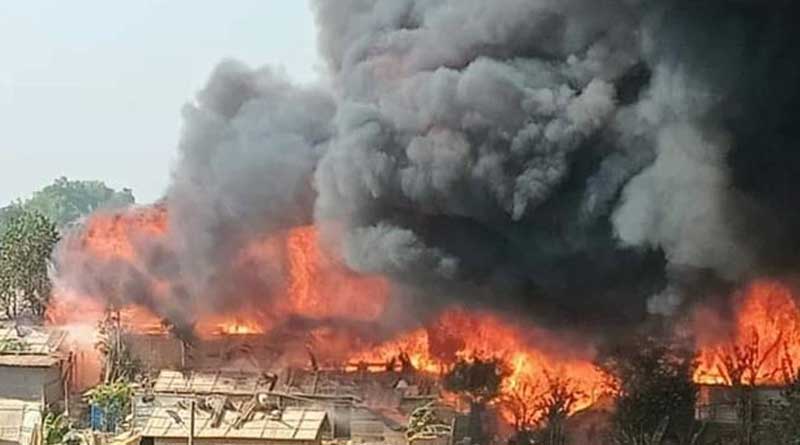 Fire at Rohingya Camp is pre planned attack, case registered | Sangbad Pratidin