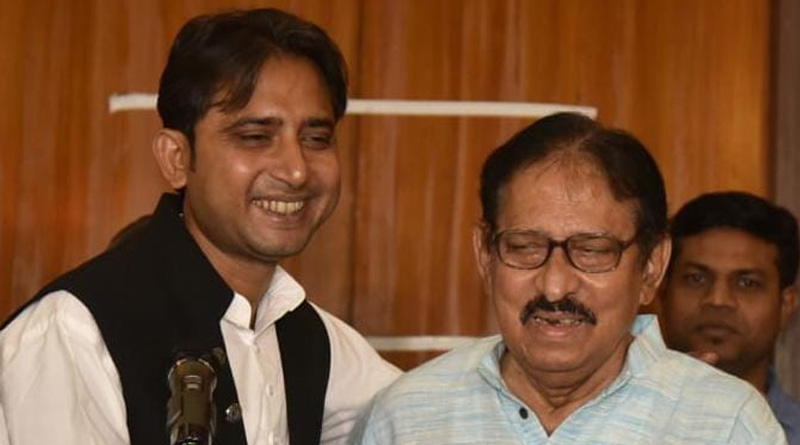 Congress MLA Bayron Biswas takes oath in assembly