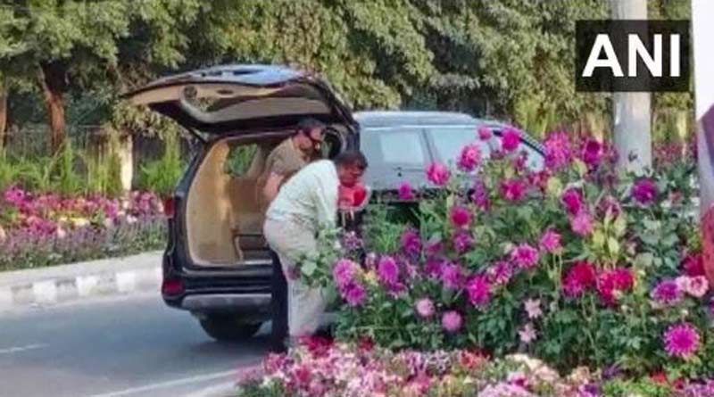 Gurugram man arrested for stealing flower pots kept for G20 Summit। Sangbad Pratidin