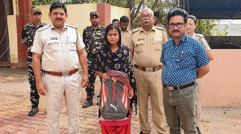 Woman tied with chains, breaks them to appear for HS examination | Sangbad Pratidin