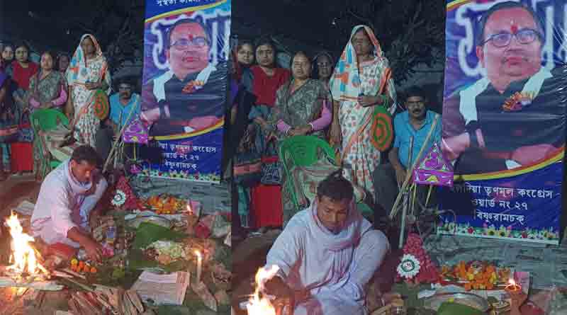 Haldia village organise puja to pray for Kunal Ghosh | Sangbad Pratidin