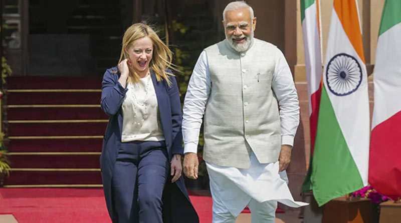 PM Modi is the most loved one of all leaders around the world, says Giorgia Meloni। Sangbad Pratidin