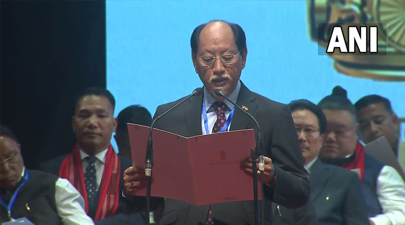 Neiphiu Rio took oath as the chief minister of Nagaland for the fifth term | Sangbad Pratidin