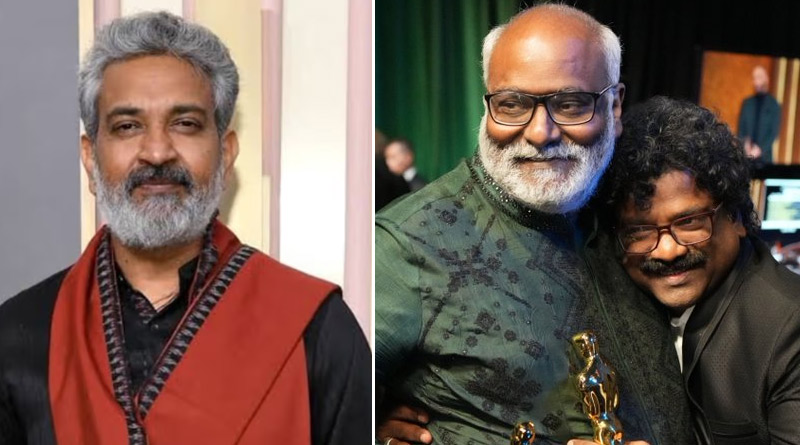 M. M. Keeravani and SS Rajamouli reacted on Naatu Naatu song's Oscar 2023 win | Sangbad Pratidin