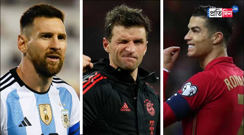 Tomas Muller mocks Lionel Messi after victory in UEFA champions league । Sangbad Pratidin