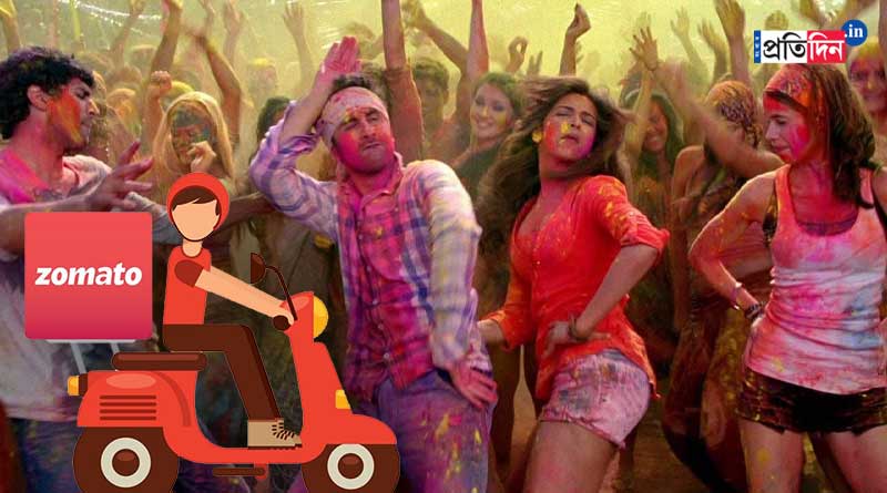 Zomato celebrates Holi with a tweet, Delhi Police responds | Sangbad Pratidin