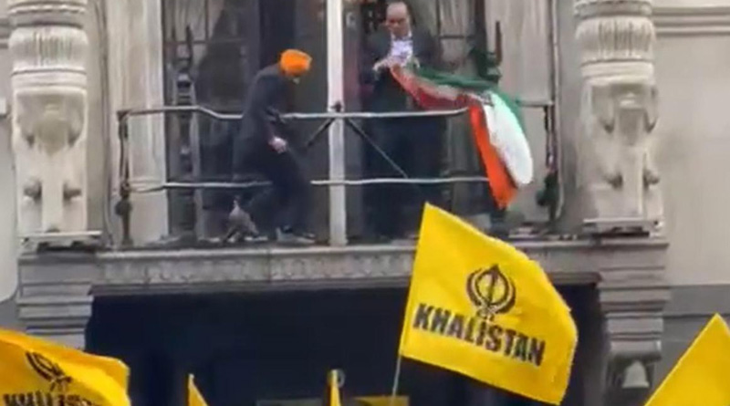 Indian flag removed from Embassy in London, MEA summons envoy | Sangbad Pratidin