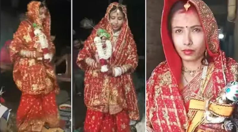 UP woman marries Lord Krishna at temple after being deeply in love | Sangbad Pratidin