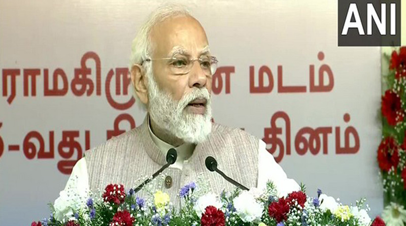 PM Modi Says at Sri Ramkrishna Math that Swami Vivekananda would be proudly wathching india workingt to fulfil his vision | Sangbad Pratidin