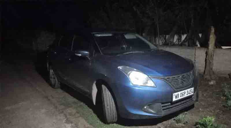 Blu Car of miscreants of Shaktigarh seized at Jamalpur | Sangbad Pratidin