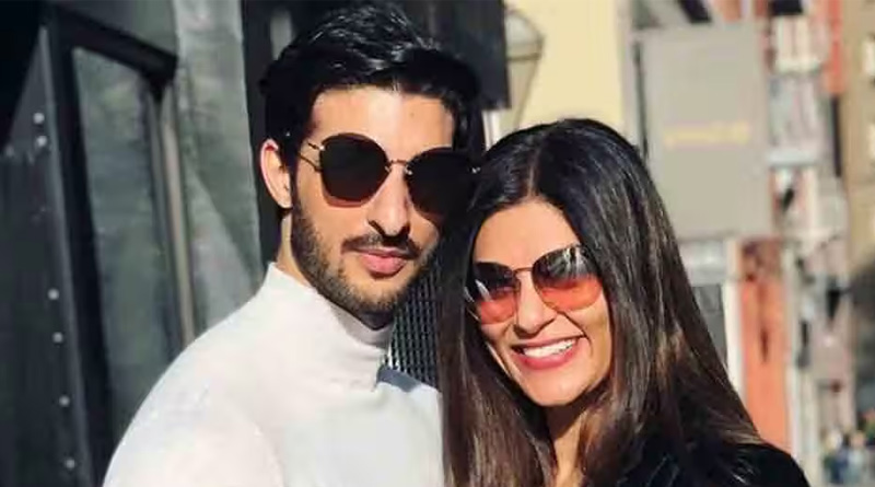 Sushmita Sen gives 'kisses' and works out with ex Rohman Shawl| Sangbad Pratidin