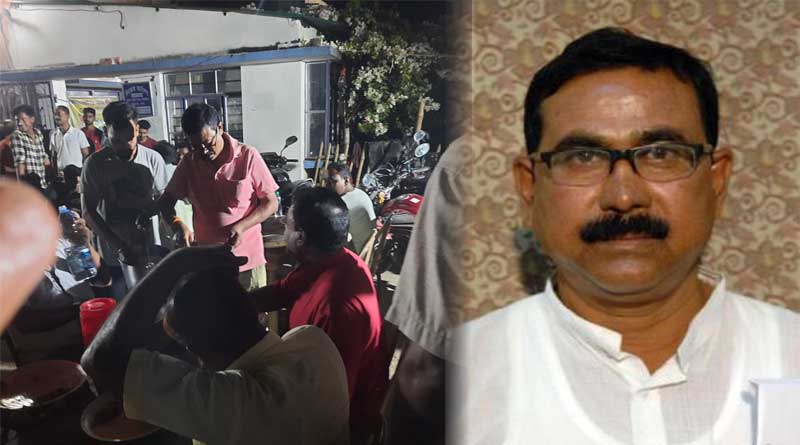 TMC MLA Tapas Saha arrange a dinner party in his house | Sangbad Pratidin