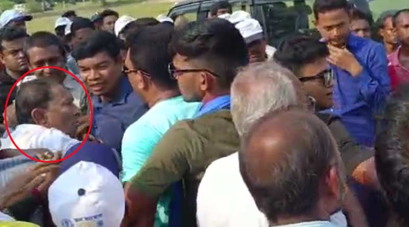 WB Minister Akhil Giri injured at Kanthi during Trinamoole Nabajawar programme | Sangbad Pratidin
