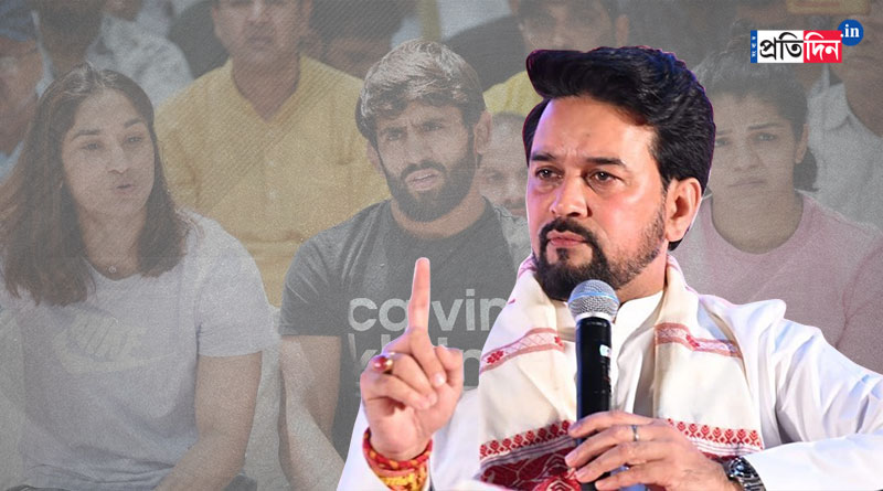 Anurag Thakur urged wrestlers to be patient and trust the investigation । Sangbad Pratidin