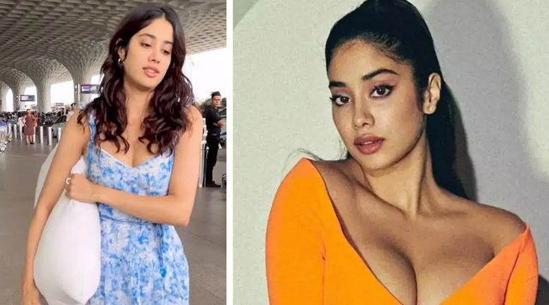 janhvi kapoor airport video goes viral| Sangbad Pratidin