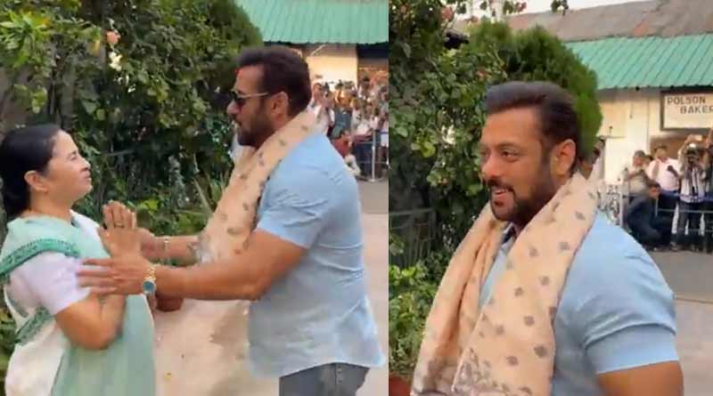 CM Mamata Banerjee welcomes Bollywood star Salman Khan at her residence at Kalighat | Sangbad Pratidin