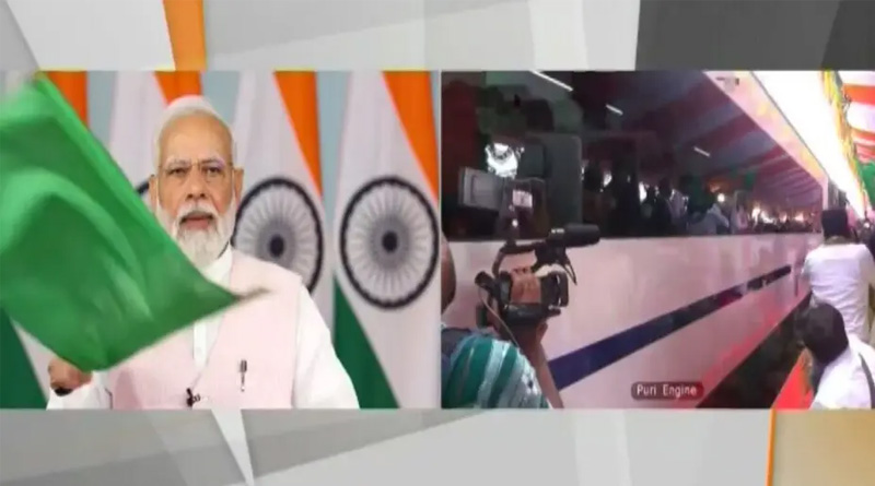 Now PM Narendra Modi flags off Odisha’s first Vande Bharat Express between Puri and Howrah | Sangbad Pratidin