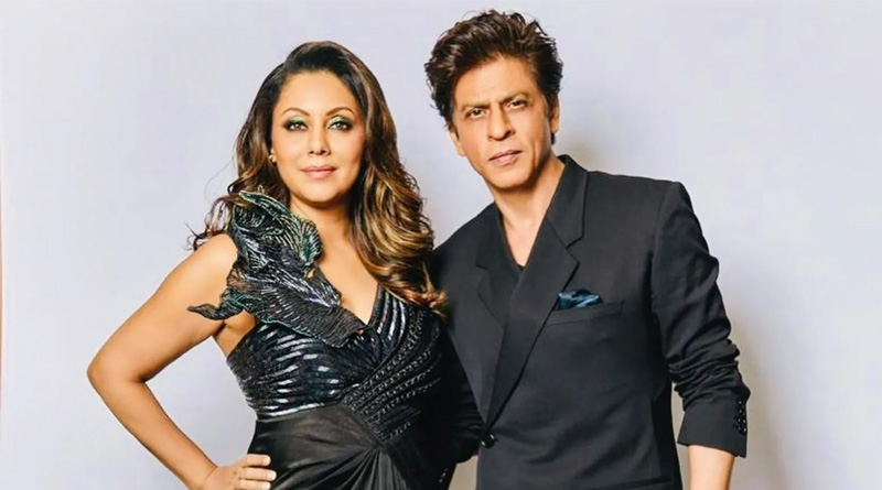 Shah Rukh Khan forgets wife Gauri Khan's age at her book launch| Sangbad Pratidin