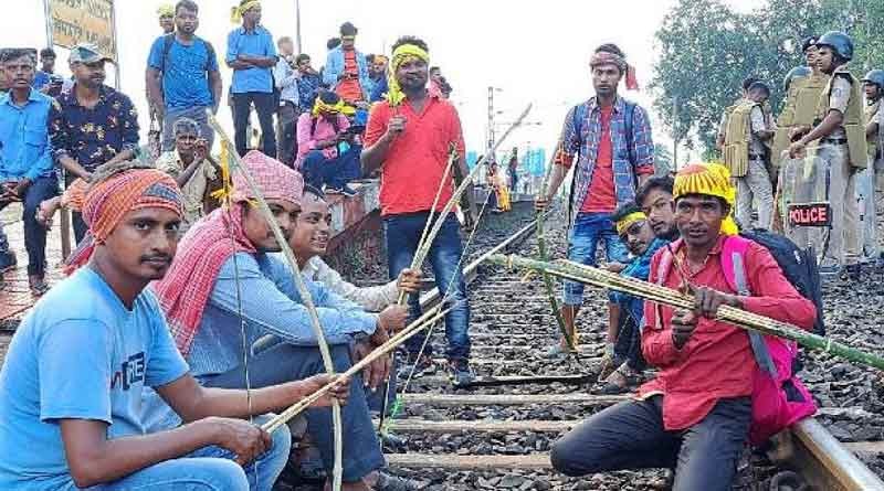 Kurmi society again strengthens protest against controversial remark of TMC MLA Ajit Maiti,comparing them with khalistan । Sangbad Pratidin