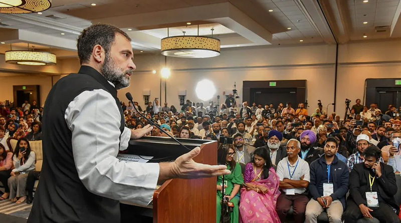 Khalistanis heckled, raised slogan at Rahul Gandhi meeting in USA | Sangbad Pratidin