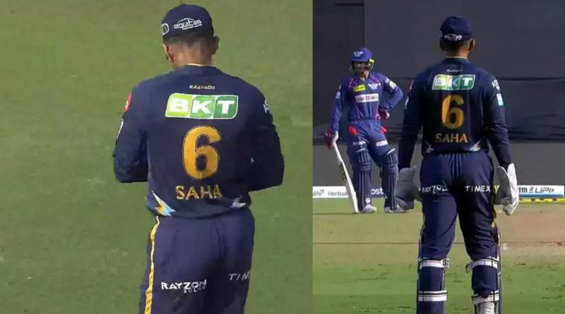 Wriddhiman Saha wore his pants other way around । Sangbad Pratidin
