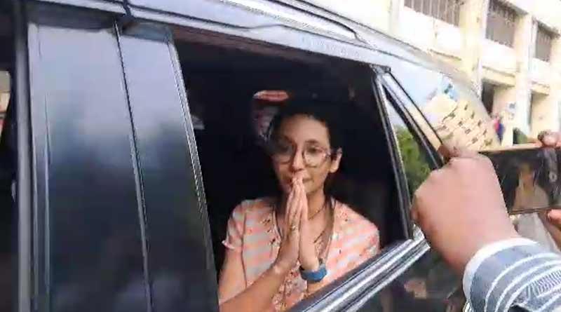 Rujira Banerjee: Abhishek Banerjee's wife Rujira visits ED office after summon । Sangbad Pratidin