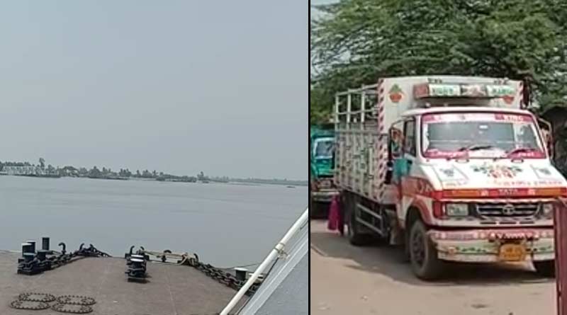 Vessel service interrupted due to fight on carrying vehicles in Sunderbans | Sangbad Pratidin