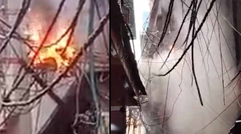 Fire broke out at entrance of Tarapith temple | Sangbad Pratidin