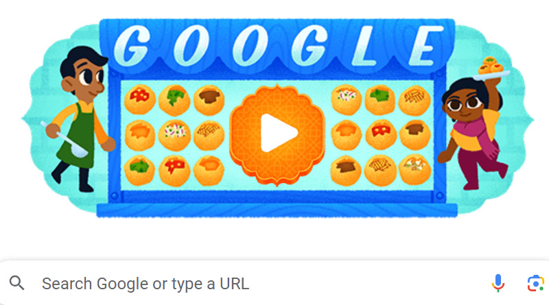Google Doodle's unique game that celebrates pani puri | Sangbad Pratidin