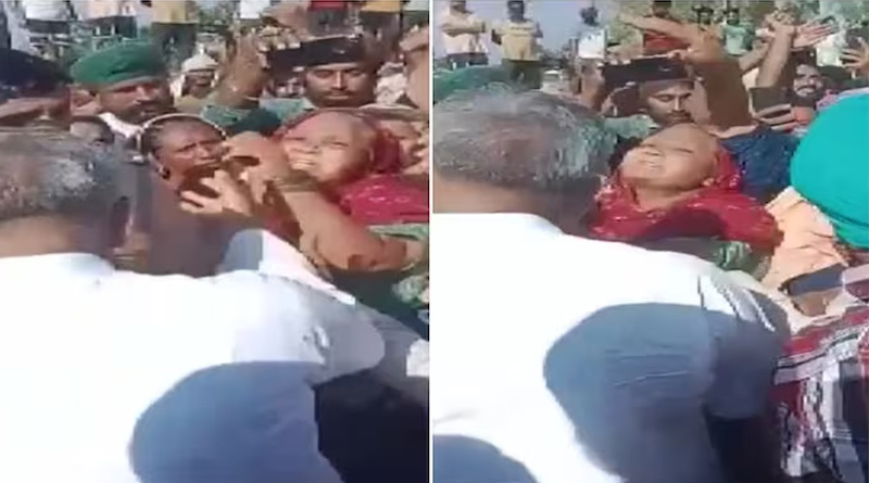 Haryana Woman slaps MLA over floods and asks 'Why have you come now?' | Sangbad Pratidin