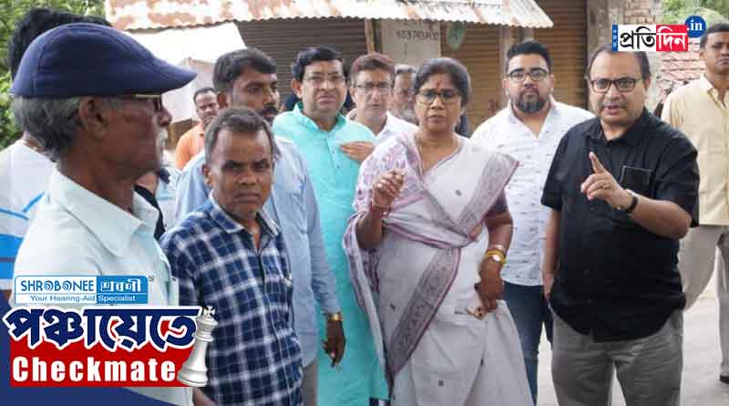 WB Panchayat Poll: TMC Party workers of Nandigram left their homes due to post-poll violence, Kunal Ghosh, Shashi Panja brought them back | Sangbad Pratidin