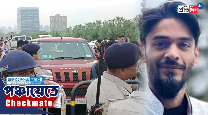 WB Panchayat Poll: Nawsad Siddique stopped at Rajarhat on his way to Bhangar | Sangbad Pratidin