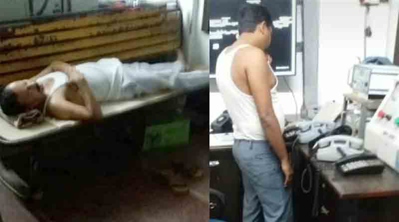 Bargachia Station Manager slept, fourth class staff controlling panel | Sangbad Pratidin