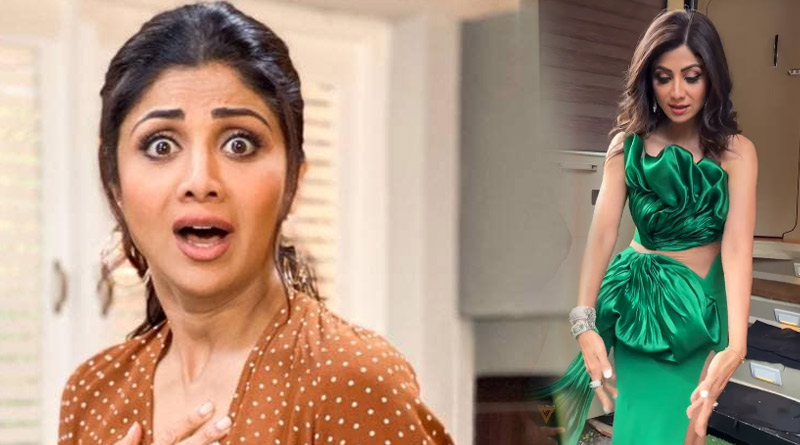Here is how Shilpa Shetty managing her green dress, see video | Sangbad Pratidin