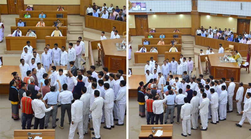 Tripura BJP MLA allegedly watched adult content at assembly, Opposition creates ruckus | Sangbad Pratidin