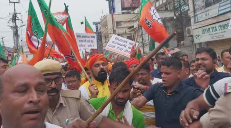 BJP party worker killed during protest against teacher posting in Bihar | Sangbad Pratidin