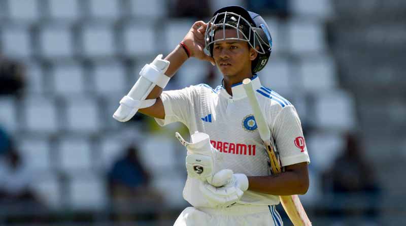 Yashasvi Jaiswal departs after brilliant knock in a debut test । Sangbad Pratidin